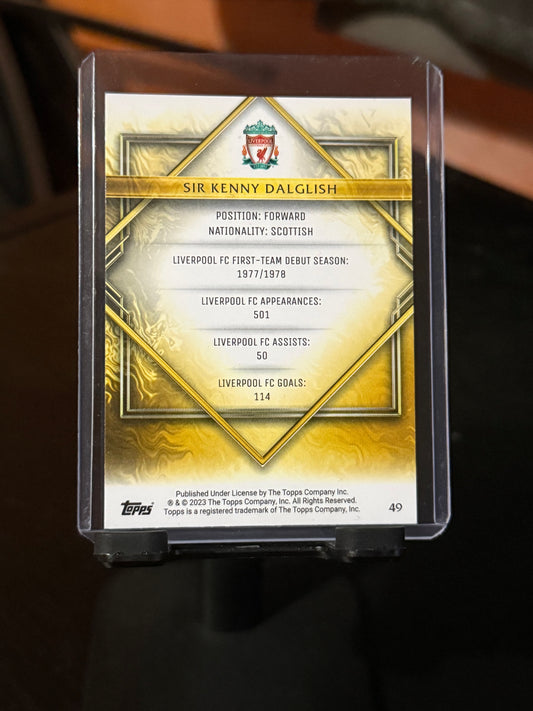 Sir Kenny Dalglish - Gold Drip Insert - TOPPS Liverpool Team Set 2023/24