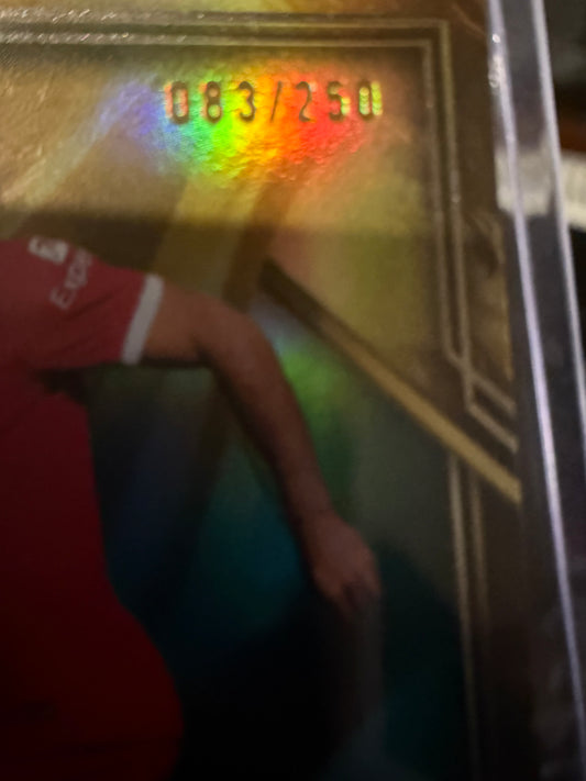 2023-24 TOPPS LIVERPOOL TEAM SET Mohamed Salah Gold Drip CARD numbered 083/250