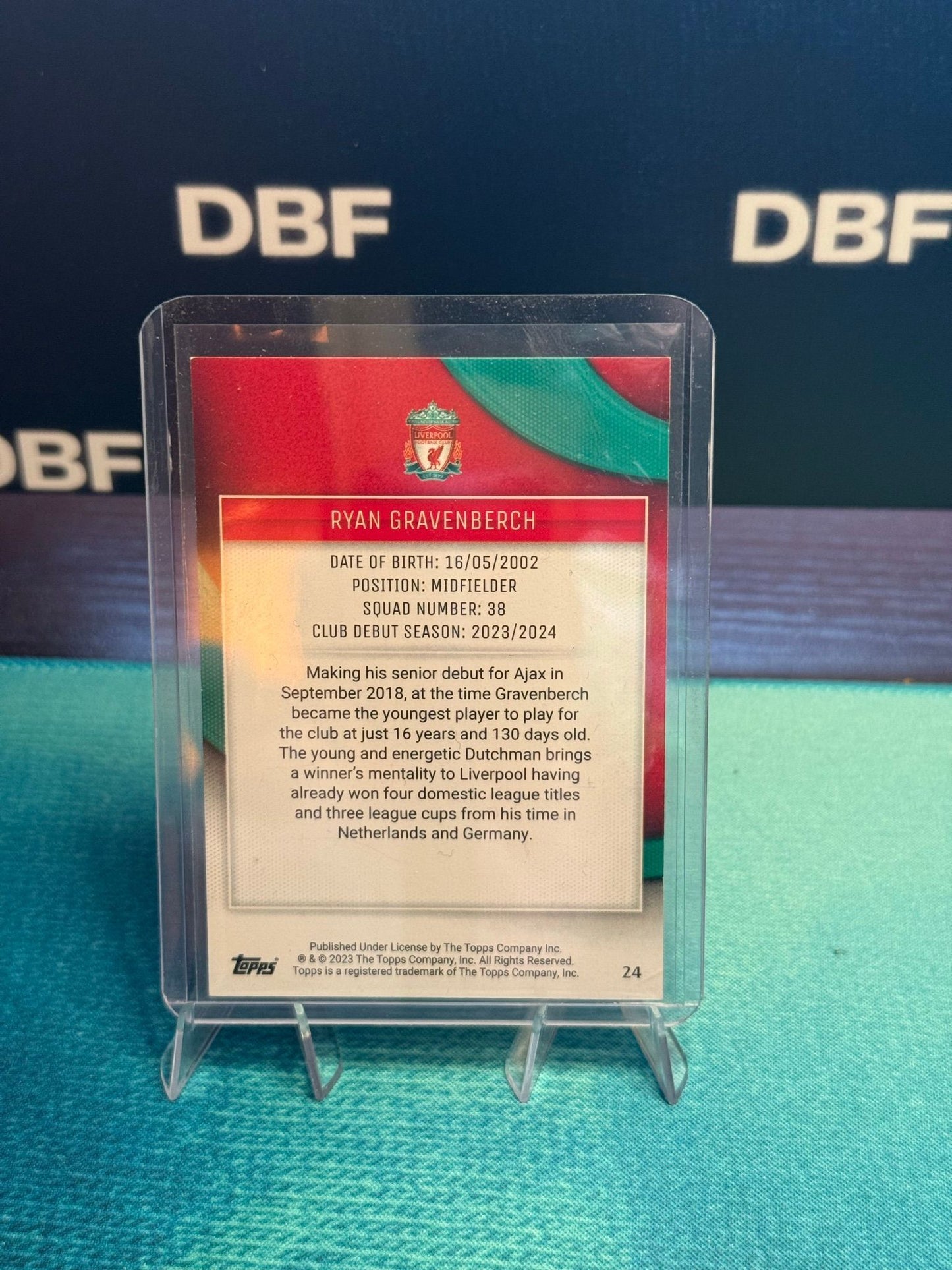 Topps Liverpool Team Set 23/24 Ryan Gravenberch